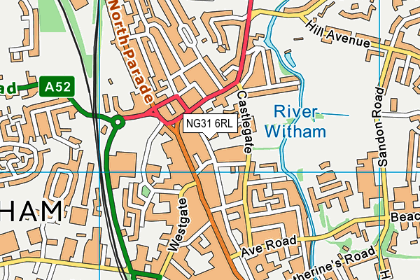 NG31 6RL map - OS VectorMap District (Ordnance Survey)