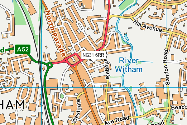 NG31 6RR map - OS VectorMap District (Ordnance Survey)