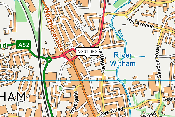 NG31 6RS map - OS VectorMap District (Ordnance Survey)