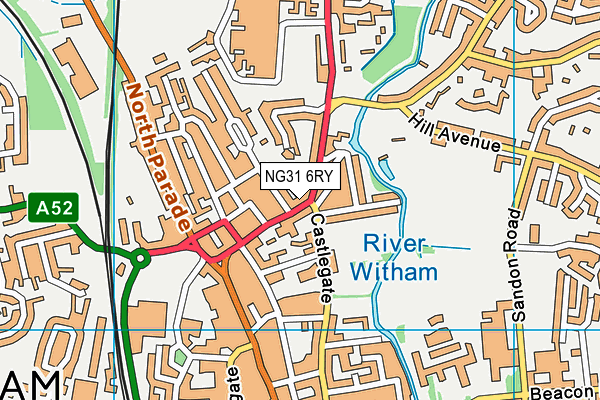 NG31 6RY map - OS VectorMap District (Ordnance Survey)