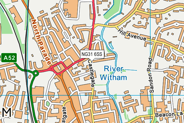 NG31 6SS map - OS VectorMap District (Ordnance Survey)