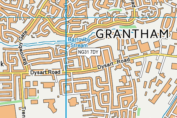 NG31 7DY map - OS VectorMap District (Ordnance Survey)