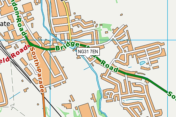 NG31 7EN map - OS VectorMap District (Ordnance Survey)