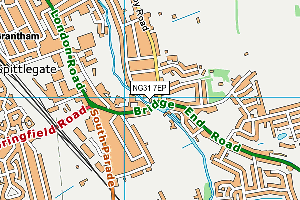 NG31 7EP map - OS VectorMap District (Ordnance Survey)