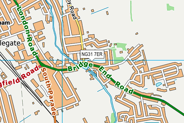 NG31 7ER map - OS VectorMap District (Ordnance Survey)