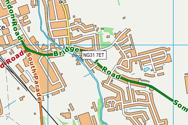 NG31 7ET map - OS VectorMap District (Ordnance Survey)