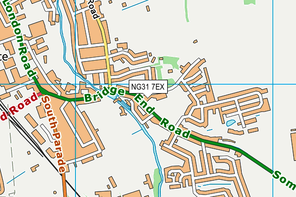 NG31 7EX map - OS VectorMap District (Ordnance Survey)
