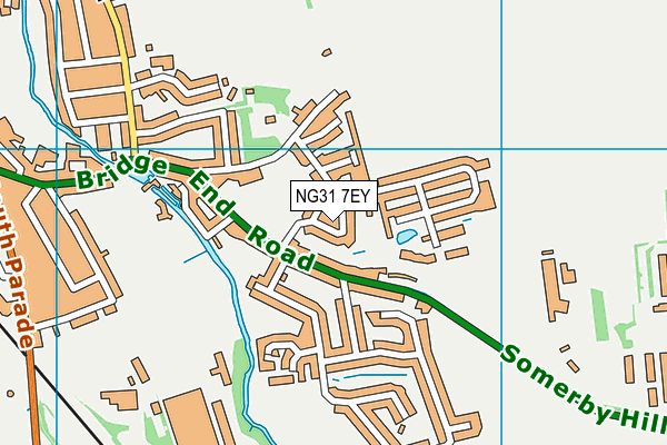 NG31 7EY map - OS VectorMap District (Ordnance Survey)