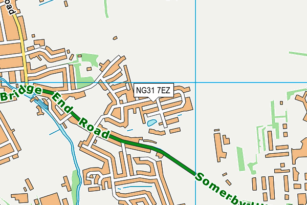 NG31 7EZ map - OS VectorMap District (Ordnance Survey)