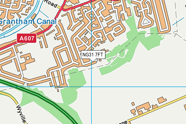 NG31 7FT map - OS VectorMap District (Ordnance Survey)