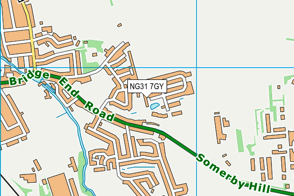 NG31 7GY map - OS VectorMap District (Ordnance Survey)