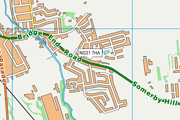 NG31 7HA map - OS VectorMap District (Ordnance Survey)