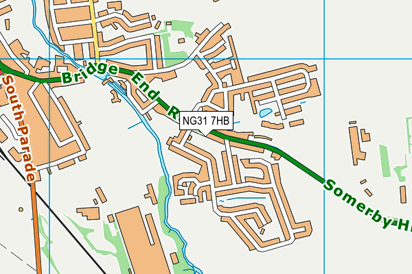 NG31 7HB map - OS VectorMap District (Ordnance Survey)