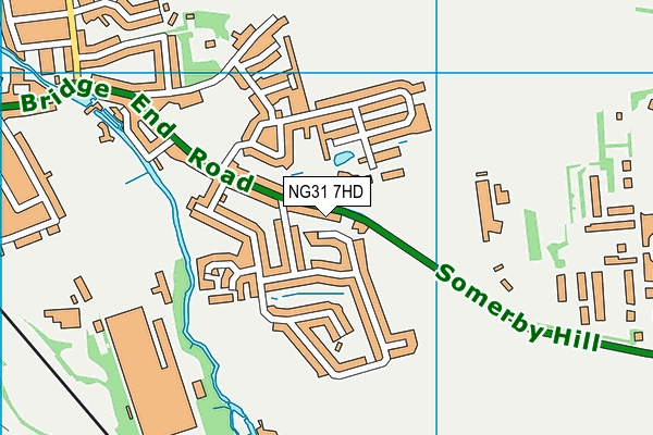 NG31 7HD map - OS VectorMap District (Ordnance Survey)