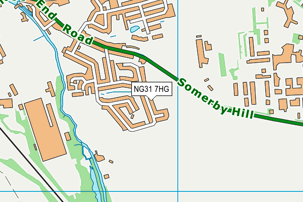NG31 7HG map - OS VectorMap District (Ordnance Survey)