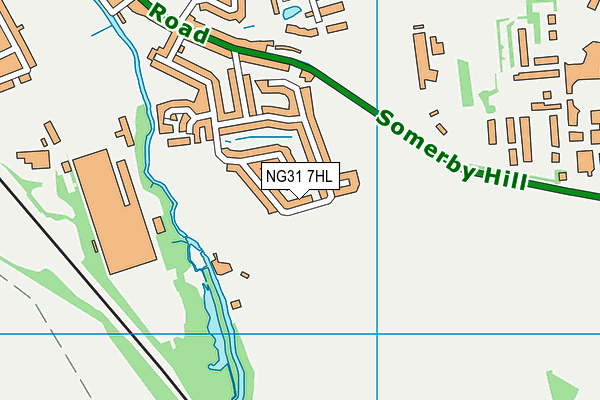 NG31 7HL map - OS VectorMap District (Ordnance Survey)