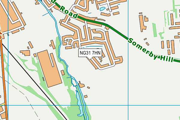 NG31 7HN map - OS VectorMap District (Ordnance Survey)