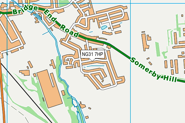 NG31 7HP map - OS VectorMap District (Ordnance Survey)