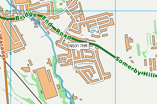 NG31 7HR map - OS VectorMap District (Ordnance Survey)