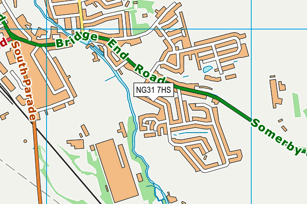 NG31 7HS map - OS VectorMap District (Ordnance Survey)