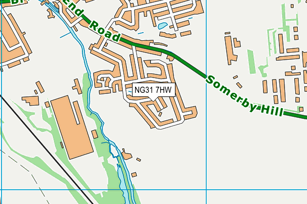 NG31 7HW map - OS VectorMap District (Ordnance Survey)