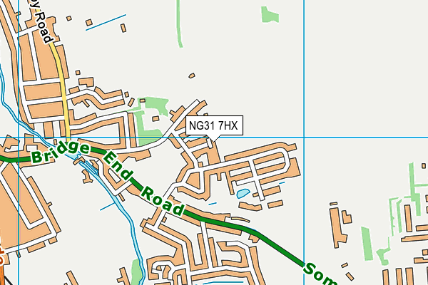 NG31 7HX map - OS VectorMap District (Ordnance Survey)