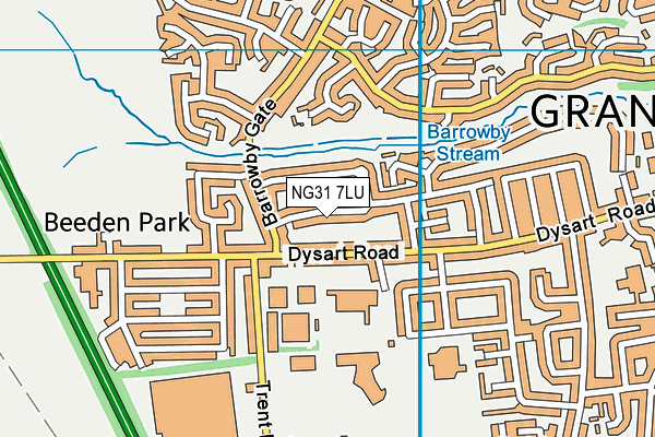 NG31 7LU map - OS VectorMap District (Ordnance Survey)