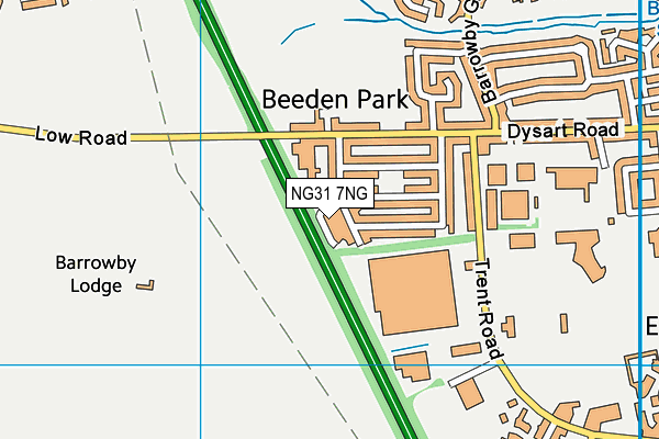 NG31 7NG map - OS VectorMap District (Ordnance Survey)