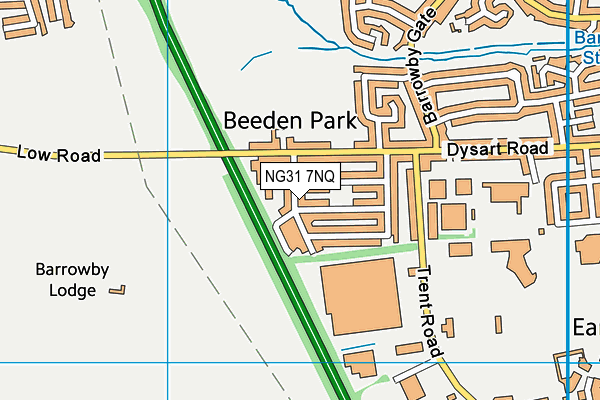 NG31 7NQ map - OS VectorMap District (Ordnance Survey)