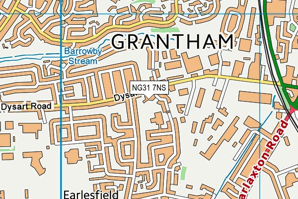 NG31 7NS map - OS VectorMap District (Ordnance Survey)