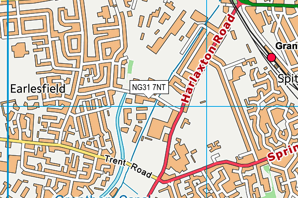 NG31 7NT map - OS VectorMap District (Ordnance Survey)