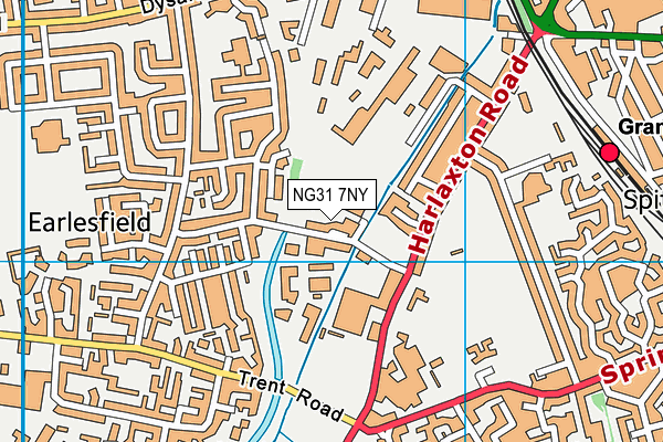 NG31 7NY map - OS VectorMap District (Ordnance Survey)