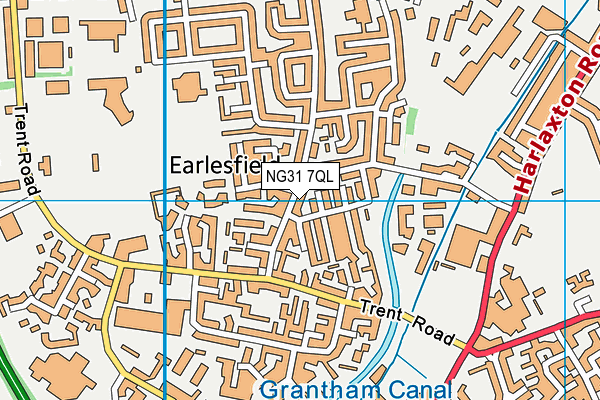 NG31 7QL map - OS VectorMap District (Ordnance Survey)