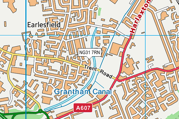 NG31 7RN map - OS VectorMap District (Ordnance Survey)