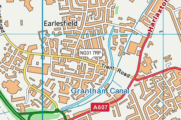 NG31 7RP map - OS VectorMap District (Ordnance Survey)