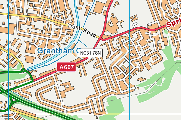 NG31 7SN map - OS VectorMap District (Ordnance Survey)