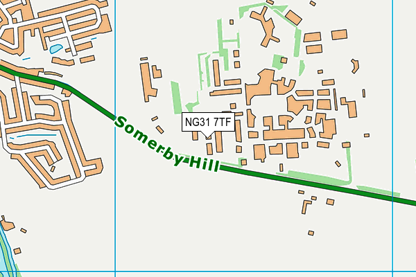 NG31 7TF map - OS VectorMap District (Ordnance Survey)