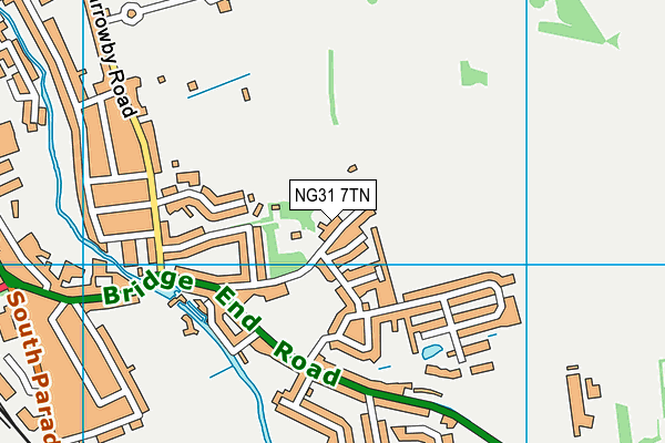 NG31 7TN map - OS VectorMap District (Ordnance Survey)