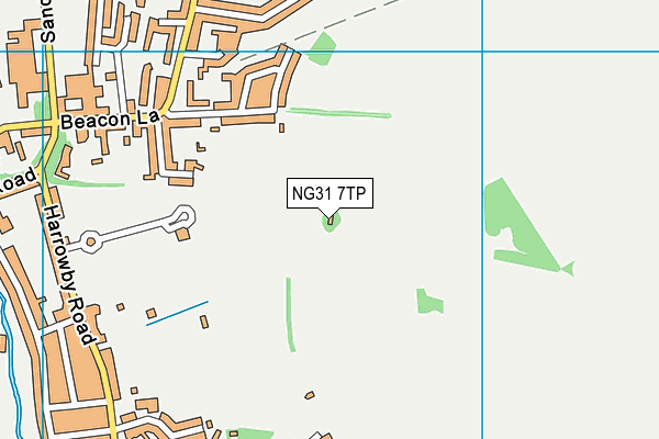 NG31 7TP map - OS VectorMap District (Ordnance Survey)