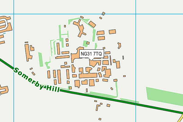 NG31 7TQ map - OS VectorMap District (Ordnance Survey)