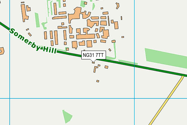 NG31 7TT map - OS VectorMap District (Ordnance Survey)