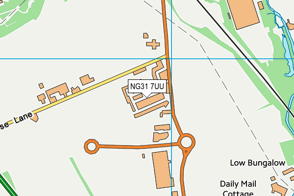 NG31 7UU map - OS VectorMap District (Ordnance Survey)