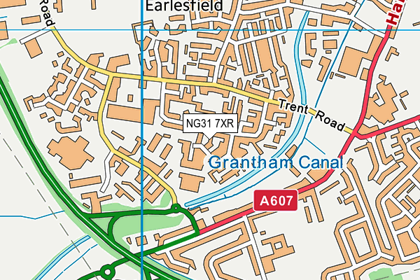 NG31 7XR map - OS VectorMap District (Ordnance Survey)