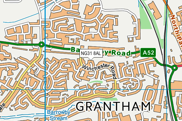 NG31 8AL map - OS VectorMap District (Ordnance Survey)