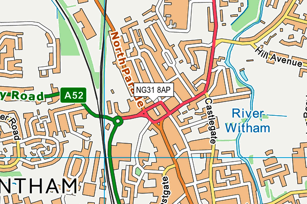 NG31 8AP map - OS VectorMap District (Ordnance Survey)