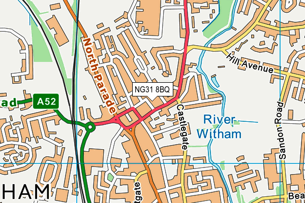 NG31 8BQ map - OS VectorMap District (Ordnance Survey)