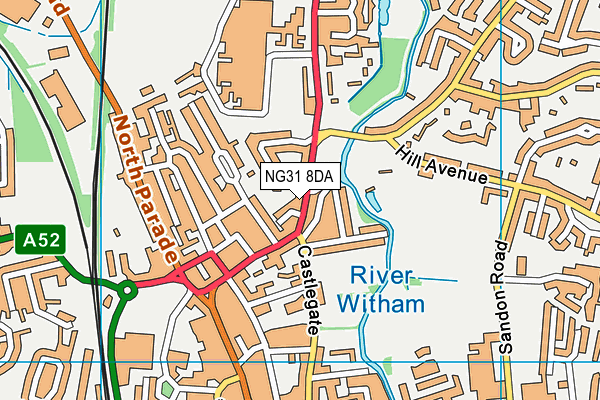 NG31 8DA map - OS VectorMap District (Ordnance Survey)