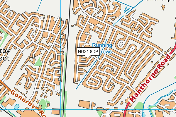 Cliffedale Primary School map (NG31 8DP) - OS VectorMap District (Ordnance Survey)
