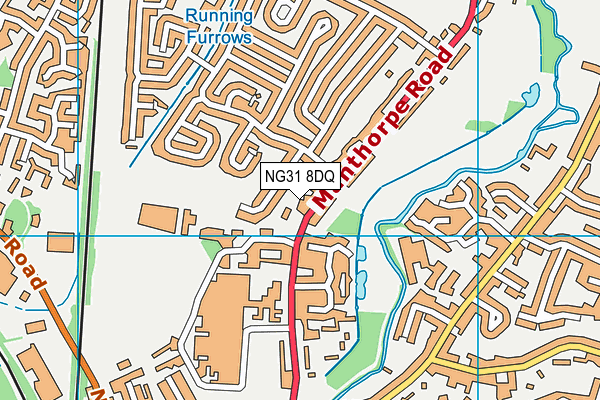 NG31 8DQ map - OS VectorMap District (Ordnance Survey)