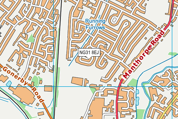 NG31 8EJ map - OS VectorMap District (Ordnance Survey)